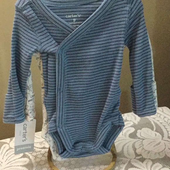 Carters NWT Preemie Longsleeve Onesie - Picture 2 of 2